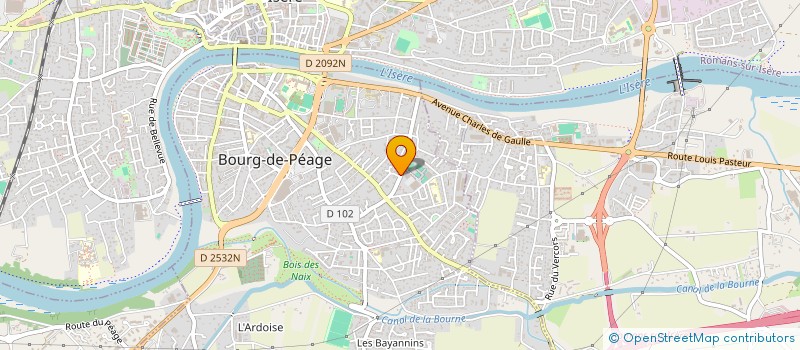 localisation de l'entreprise MONSIEUR MAX BUFFIERE à BOURG-DE-PEAGE
