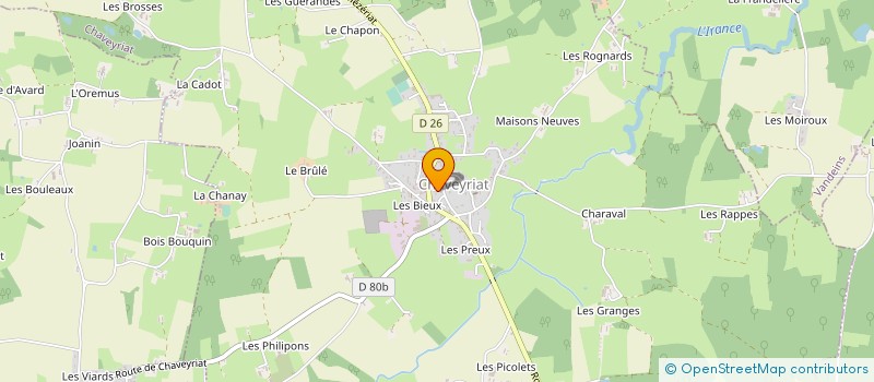 localisation de l'entreprise MONSIEUR MAX BUGAUD à CHAVEYRIAT