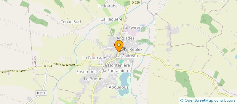 localisation de l'entreprise MONSIEUR MAX CAMPGUILHEM  SARAMON