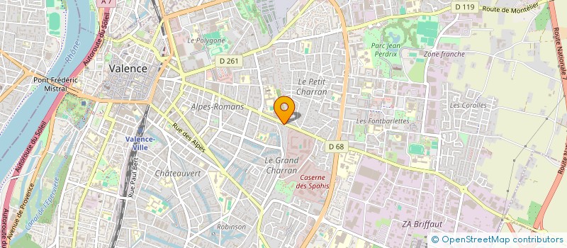 localisation de l'entreprise MONSIEUR MAX CARRE-PIERRAT à VALENCE