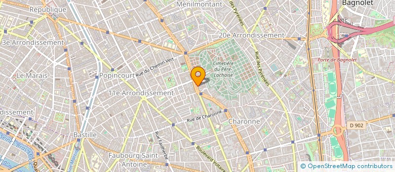 localisation de l'entreprise MONSIEUR MAX CASTRO  PARIS