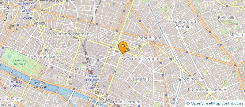 localisation de l'entreprise MONSIEUR MAX CHARHON  PARIS 03