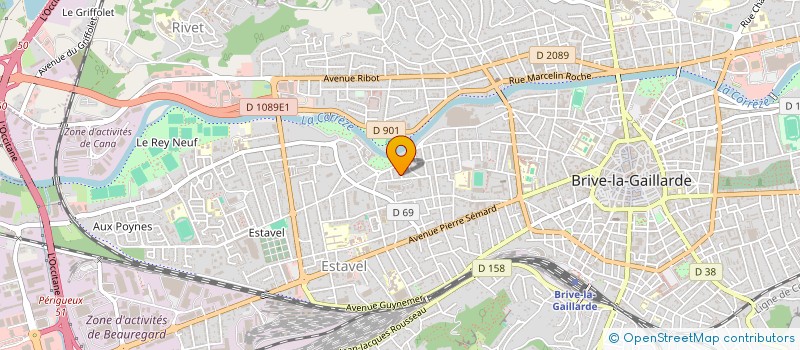 localisation de l'entreprise MONSIEUR MAX CHARPENTIER  BRIVE-LA-GAILLARDE