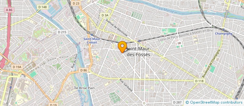 localisation de l'entreprise MONSIEUR MAX CHAUMETTE à SAINT-MAUR-DES-FOSSES