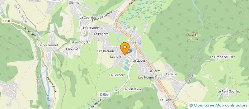 localisation de l'entreprise MONSIEUR MAX CHORIER  CHIRENS