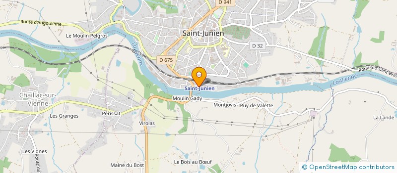 localisation de l'entreprise MONSIEUR MAX COLOMBIER à SAINT-JUNIEN