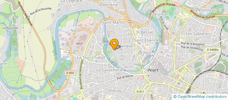 localisation de l'entreprise MONSIEUR MAX CORTIAL à NIORT
