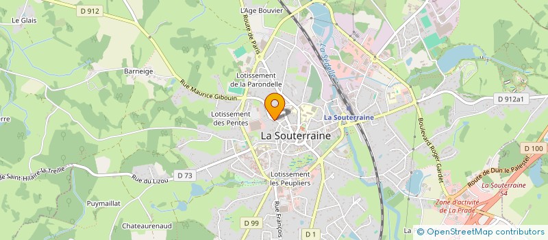 localisation de l'entreprise MONSIEUR MAX DELAFONT  LA SOUTERRAINE