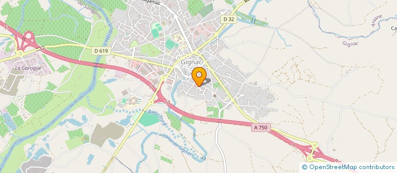 localisation de l'entreprise MONSIEUR MAX DELCLAUD  GIGNAC