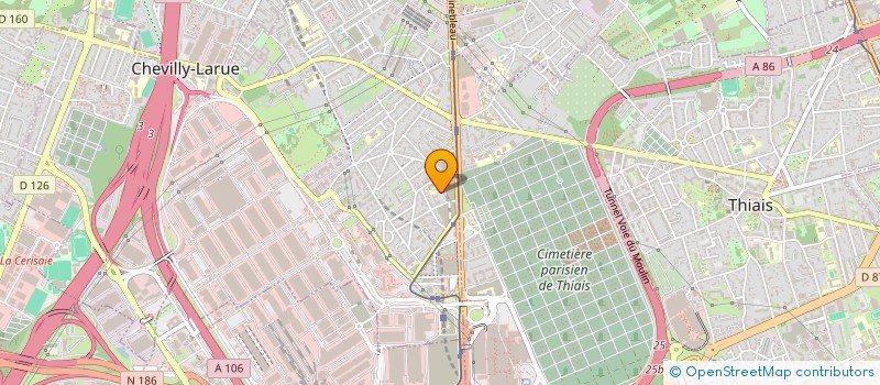 localisation de l'entreprise MONSIEUR MAX DERIEMAEKER  CHEVILLY LARUE