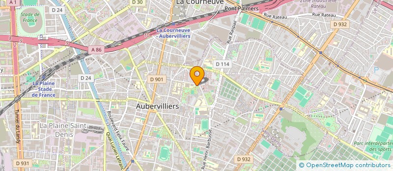 localisation de l'entreprise MONSIEUR MAX DESIRE IBO BADE à AUBERVILLIERS