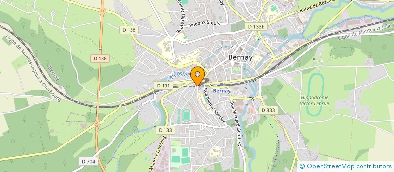 localisation de l'entreprise MONSIEUR MAX DINDAULT  BERNAY