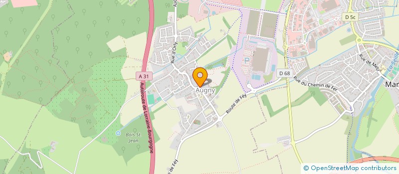 localisation de l'entreprise MONSIEUR MAX DREVET  AUGNY