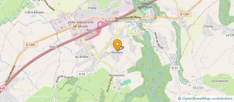 localisation de l'entreprise MONSIEUR MAX DURIEUX  ALBY-SUR-CHERAN