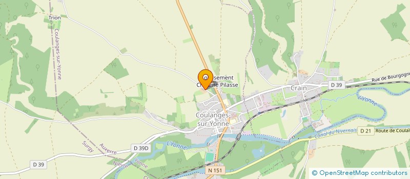 localisation de l'entreprise MONSIEUR MAX FAIZELOT à COULANGES-SUR-YONNE