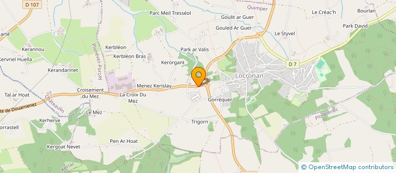 localisation de l'entreprise MONSIEUR MAX FEAT  LOCRONAN