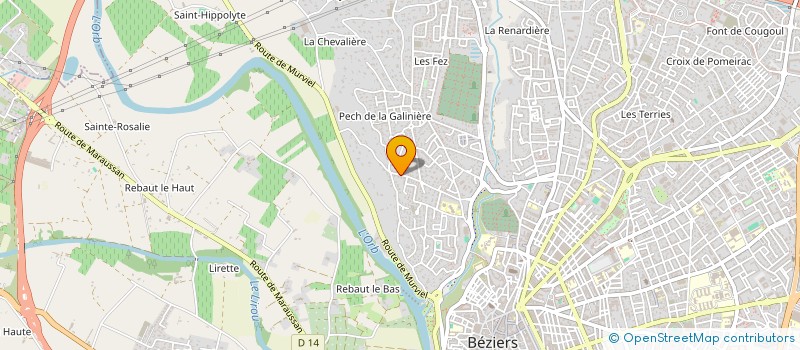 localisation de l'entreprise MONSIEUR MAX FOURNIER  BEZIERS