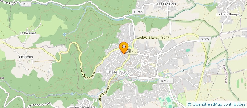 localisation de l'entreprise MONSIEUR MAX GIRARD  CHATEL-GUYON