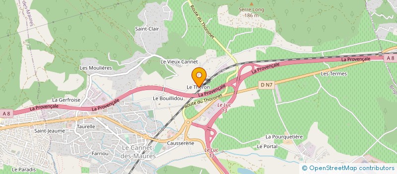 localisation de l'entreprise MONSIEUR MAX GOURRIN  LE CANNET-DES-MAURES