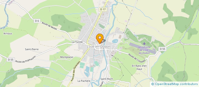 localisation de l'entreprise MONSIEUR MAX GRANADA  L'ISLE-EN-DODON