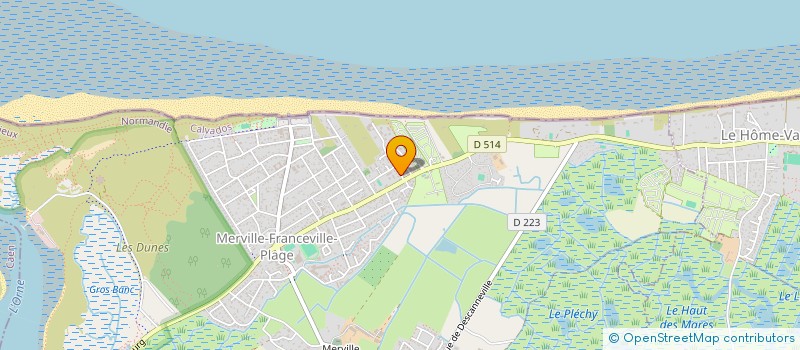 localisation de l'entreprise MONSIEUR MAX GRUAU  MERVILLE-FRANCEVILLE-PLAGE