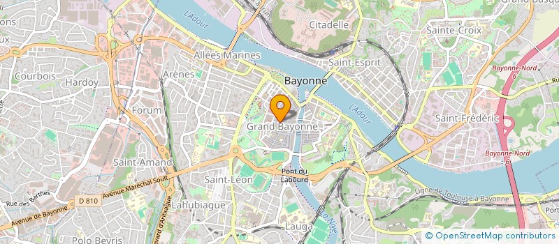 localisation de l'entreprise MONSIEUR MAX GUEGUEN à BAYONNE