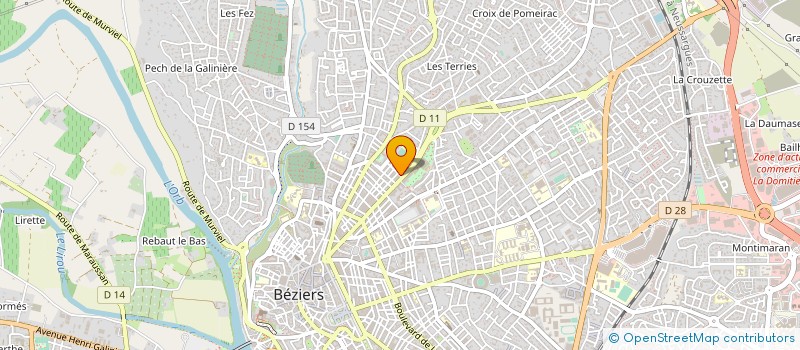 localisation de l'entreprise MONSIEUR MAX GUEROUT  BEZIERS