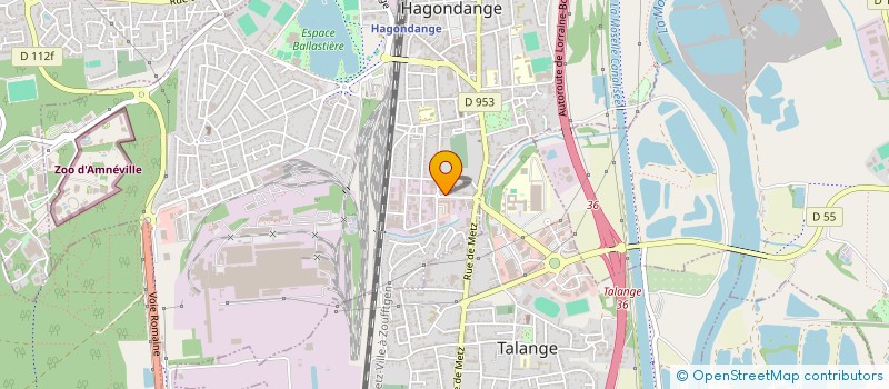 localisation de l'entreprise MONSIEUR MAX HENRION  HAGONDANGE