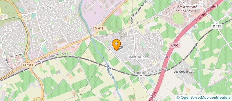 localisation de l'entreprise MONSIEUR MAX HERMET  SAINT-AUNES