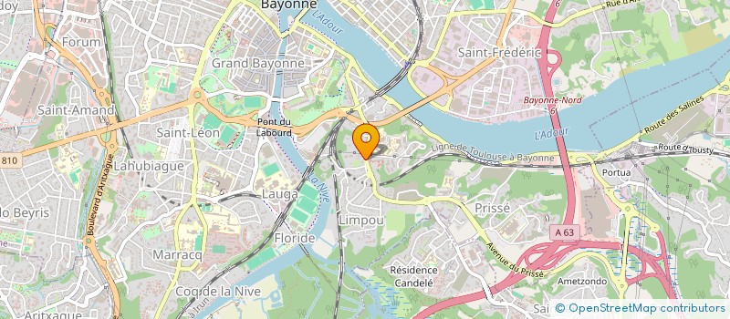 localisation de l'entreprise MONSIEUR MAX HILAIRE  BAYONNE