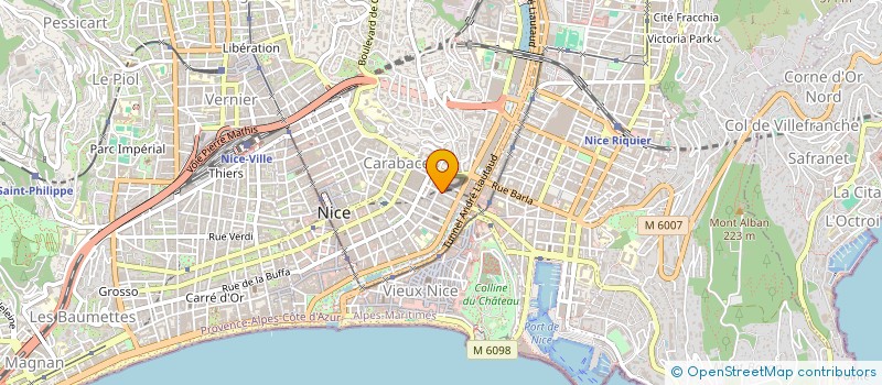 localisation de l'entreprise MONSIEUR MAX KWAPICH à NICE
