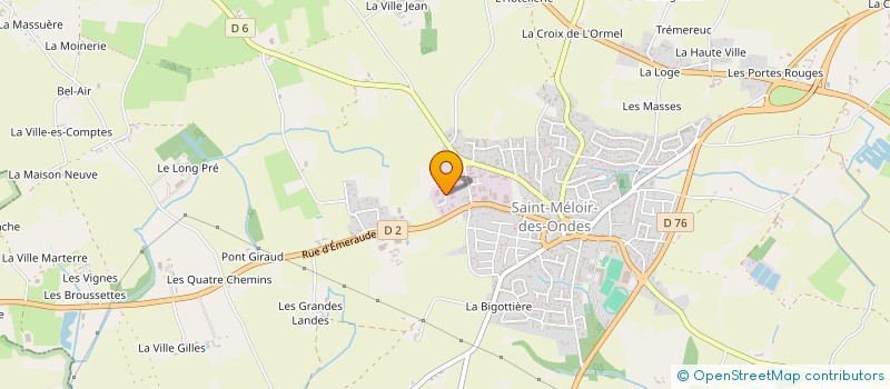 localisation de l'entreprise MONSIEUR MAX LEBRET  SAINT-MELOIR-DES-ONDES