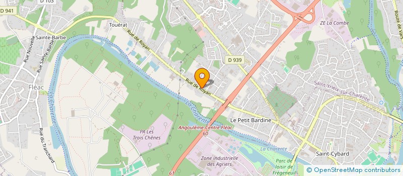 localisation de l'entreprise MONSIEUR MAX LEPRINCE à SAINT-YRIEIX-SUR-CHARENTE