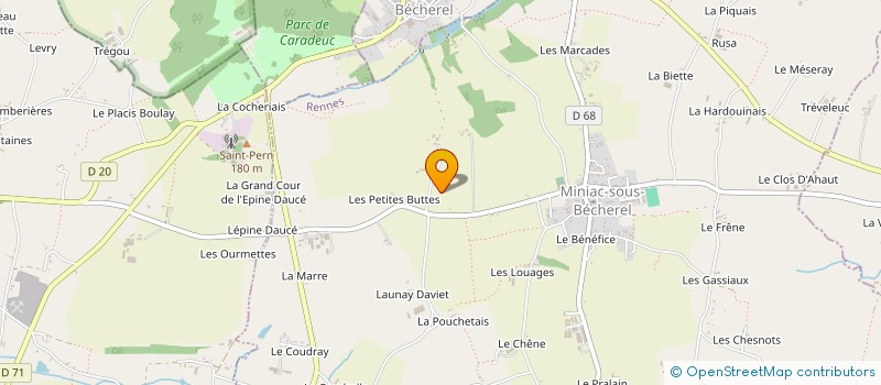 localisation de l'entreprise MONSIEUR MAX LORIOU  MINIAC-SOUS-BECHEREL
