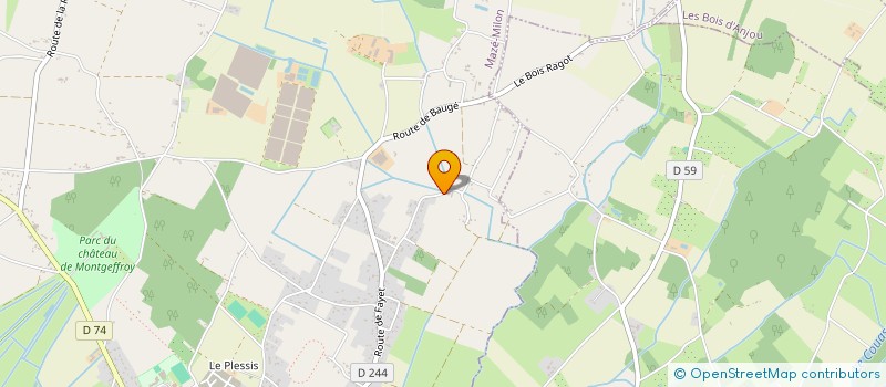 localisation de l'entreprise MONSIEUR MAX MECHIN  MAZE-MILON