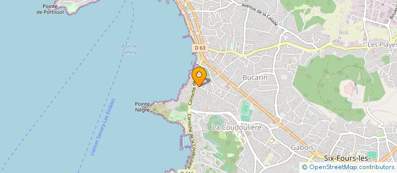 localisation de l'entreprise MONSIEUR MAX MERALI à SIX-FOURS-LES-PLAGES