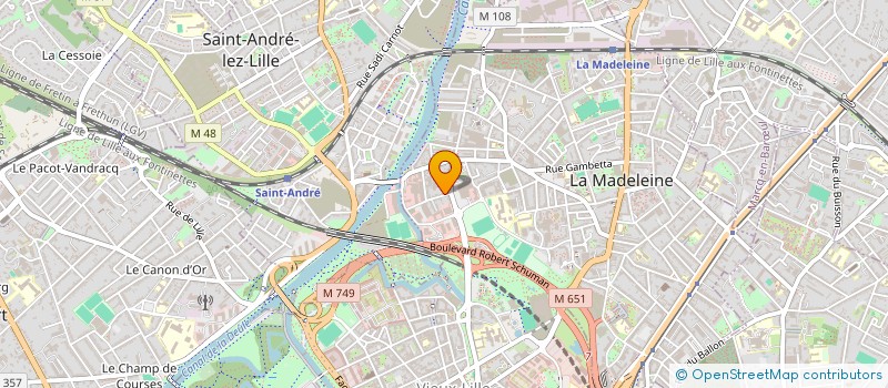 localisation de l'entreprise MONSIEUR MAX MONTABORD à LA MADELEINE