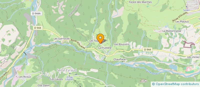 localisation de l'entreprise MONSIEUR MAX PAPET  ORCIERES