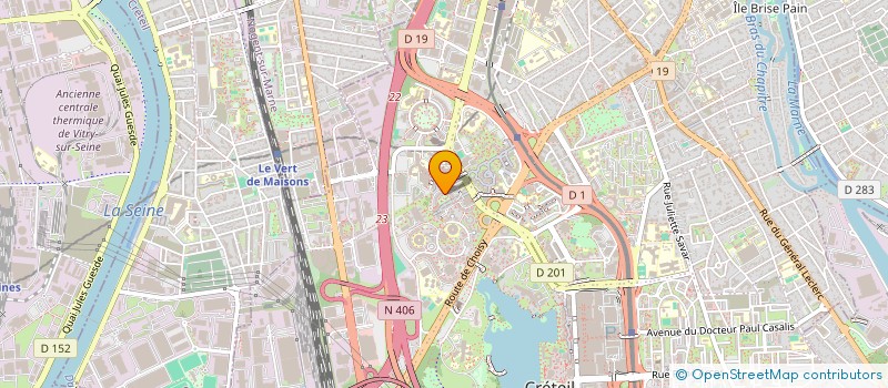 localisation de l'entreprise MONSIEUR MAX-PAUL MASSON  CRETEIL