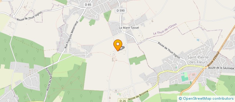 localisation de l'entreprise MONSIEUR MAX PELTIEZ à LE THUIT DE L'OISON