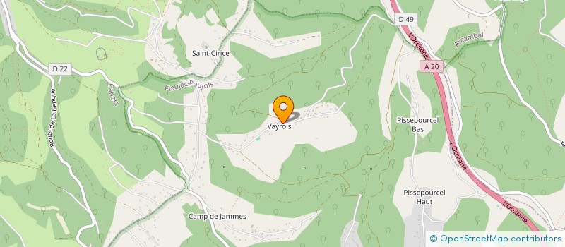 localisation de l'entreprise MONSIEUR MAX PERLOT  FLAUJAC-POUJOLS