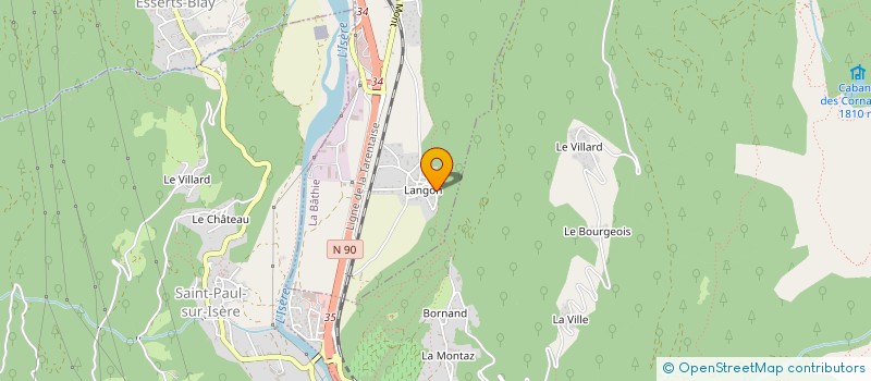 localisation de l'entreprise MONSIEUR MAX PERRET  LA BATHIE