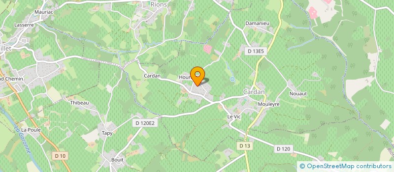 localisation de l'entreprise MONSIEUR MAX PETITJEAN  CARDAN