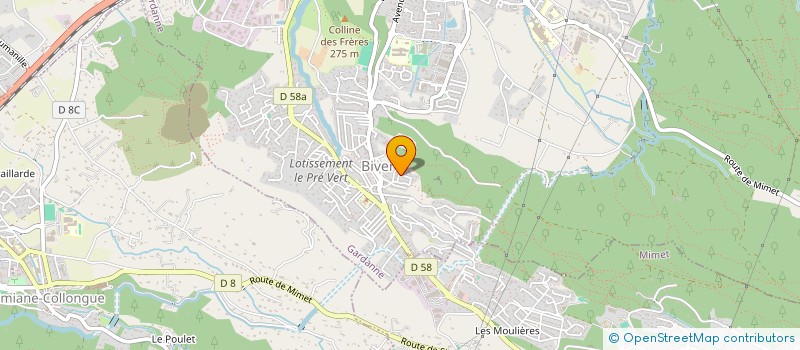 localisation de l'entreprise MONSIEUR MAX PIACENTINI  GARDANNE