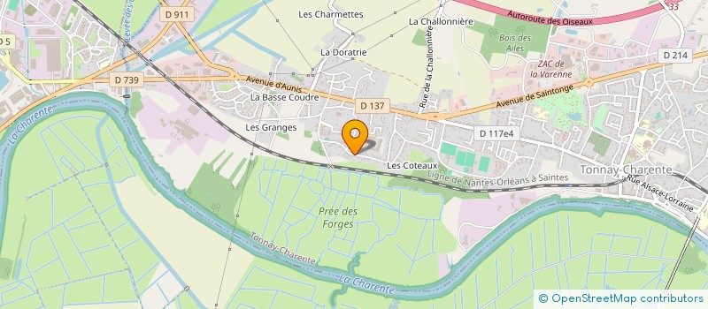 localisation de l'entreprise MONSIEUR MAX PROUST à TONNAY CHARENTE
