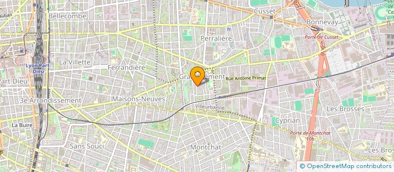 localisation de l'entreprise MONSIEUR MAX RAMAT à VILLEURBANNE