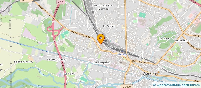 localisation de l'entreprise MONSIEUR MAX REBOTIER à VIERZON