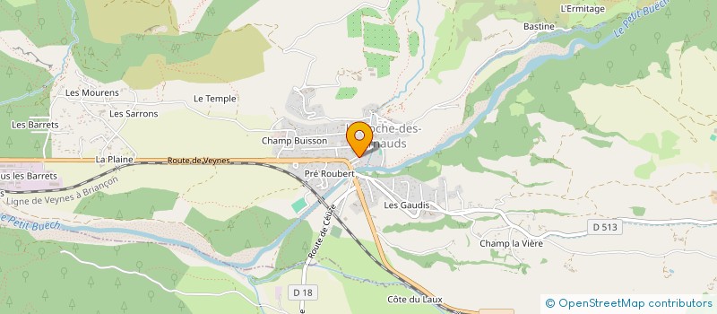 localisation de l'entreprise MONSIEUR MAX ROLLAND  LA ROCHE-DES-ARNAUDS