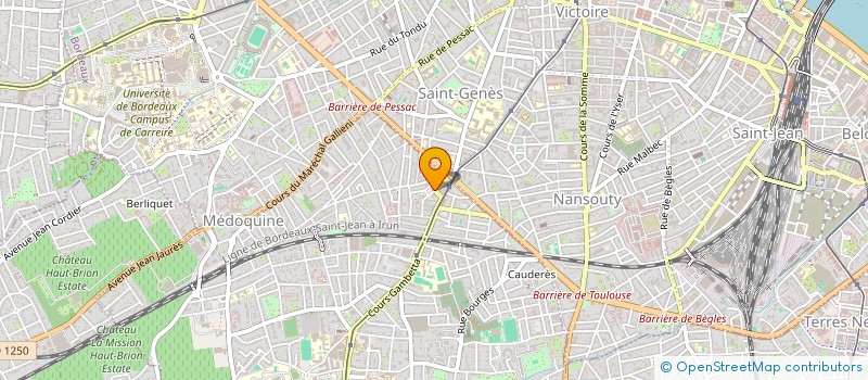 localisation de l'entreprise MONSIEUR MAX ROSSETTI à TALENCE