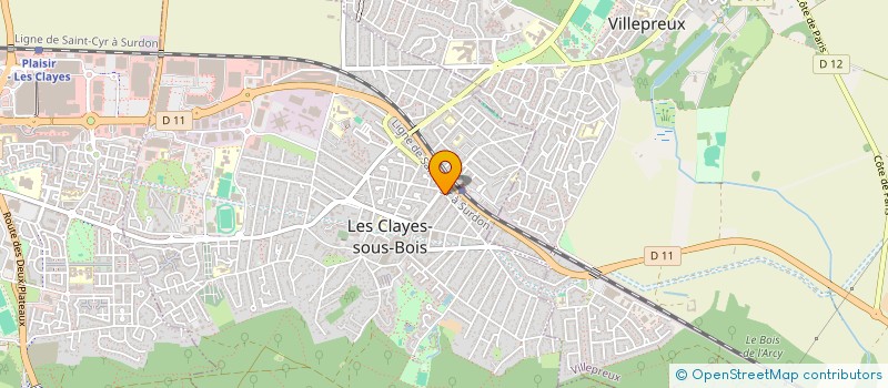localisation de l'entreprise MONSIEUR MAX ROUSSEL à LES CLAYES-SOUS-BOIS